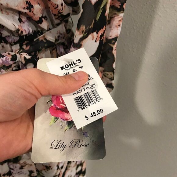 Long sleeve floral dress with belt cottage core style - Picture 6 of 10